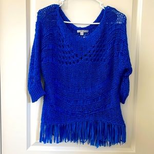 Beautiful see through blue sweater